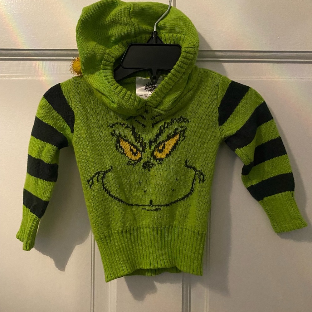 Green Face Design Sweatshirt